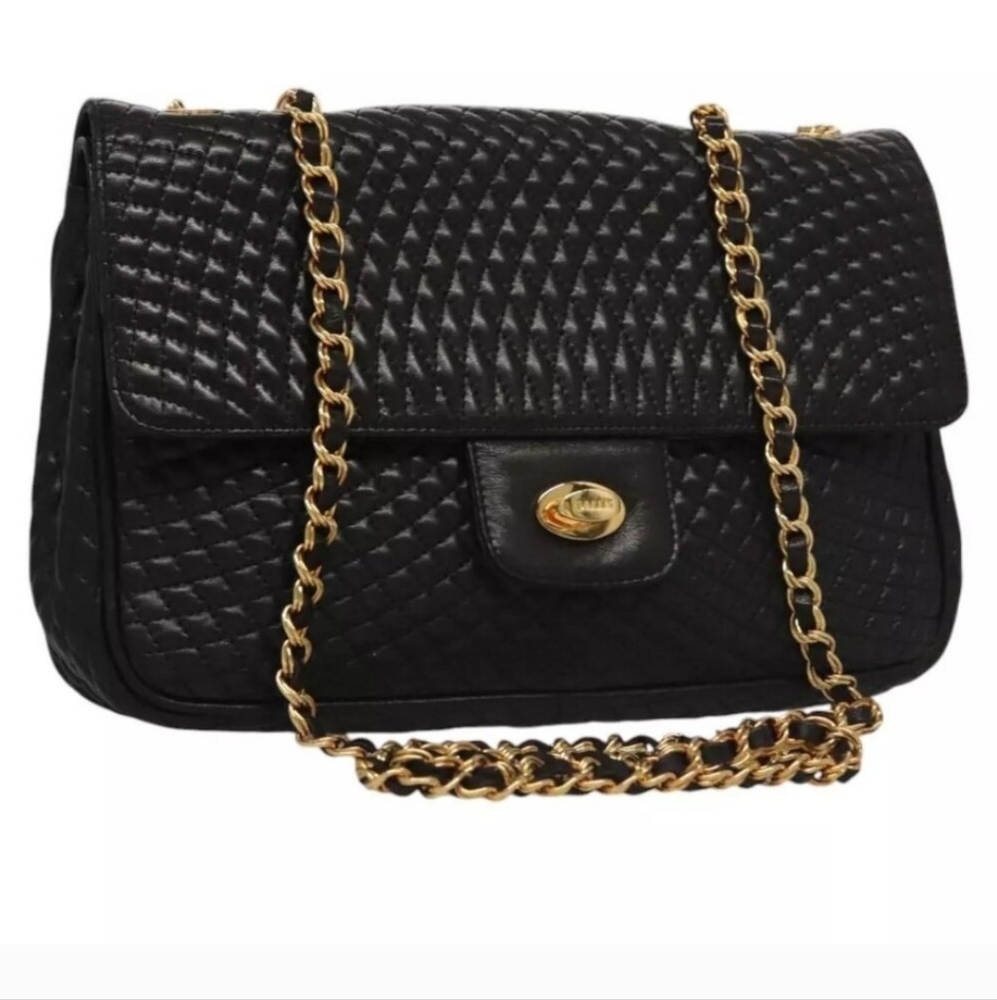 Bally Black Quilted Shoulder Bag